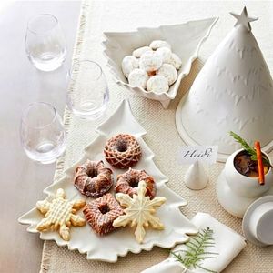 Holiday stoneware cookie jar